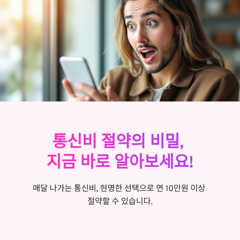 통신비 절약의 비밀, 지금 바로 알아보세요!